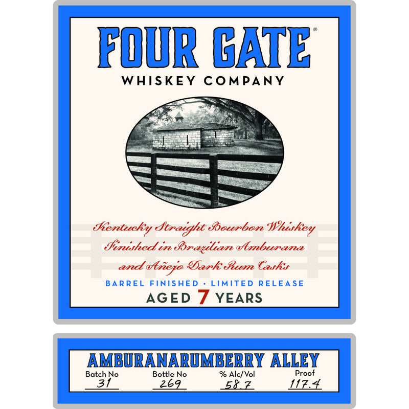 Four Gate Amburanarumberry Alley 7 Year Old Straight Bourbon - Goro&