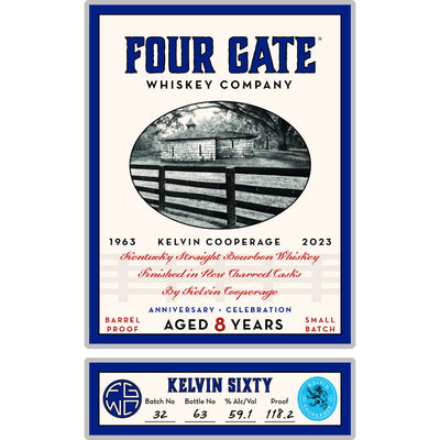 Four Gate Kelvin Sixty 8 Year Old Straight Bourbon - Goro's Liquor