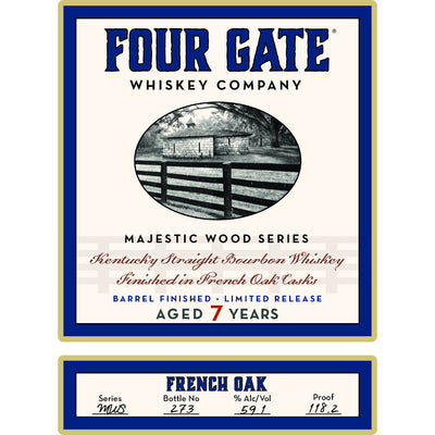Four Gate Majestic Wood Series 7 Year Old French Oak Straight Bourbon - Goro's Liquor