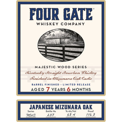 Four Gate Majestic Wood Series Japanese Mizunara Oak Bourbon - Goro's Liquor