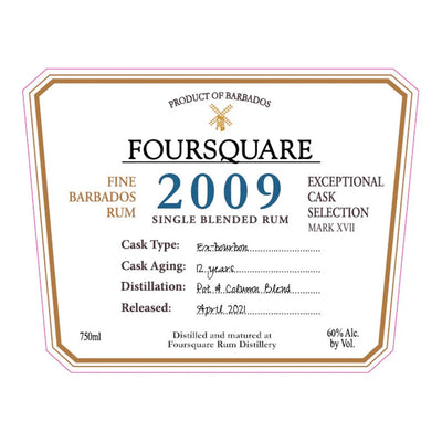 Foursquare 2009 Single Blended Rum - Goro's Liquor