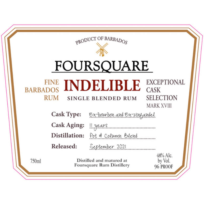 Foursquare Indelible Single Blended Rum - Goro&