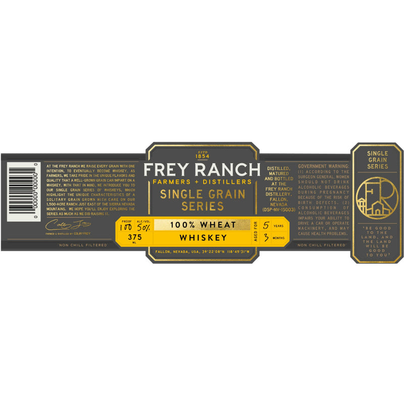 Frey Ranch Farmer & Distillers Single Grain Series Wheat Whiskey - Goro&