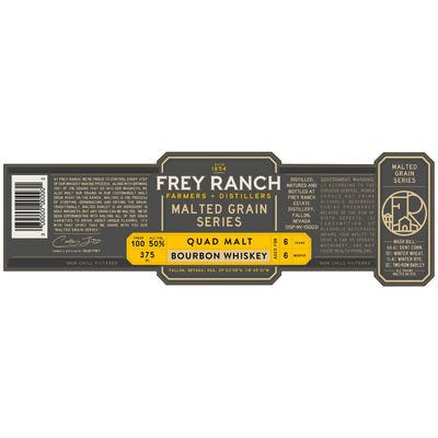 Frey Ranch Malted Grain Series Quad Malt Bourbon Whiskey 375mL - Goro's Liquor