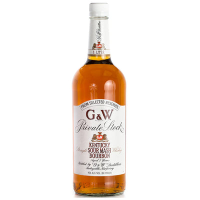 G&W 3 Year Old Private Stock Kentucky Sour Mash Bourbon - Goro's Liquor