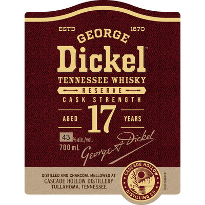 George Dickel 17 Year Old Reserve - Goro's Liquor