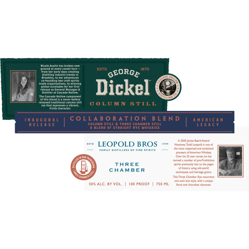 George Dickel & Leopold Bros Three Chamber Rye Collaboration Blend - Goro&