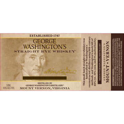 George Washington’s Straight Rye - Goro's Liquor