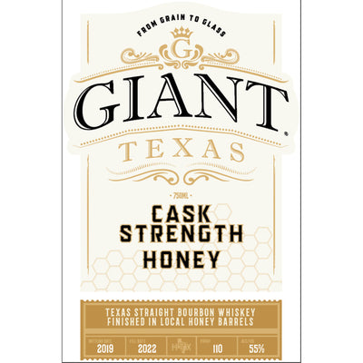 Giant Texas Cask Strength Honey Bourbon - Goro's Liquor