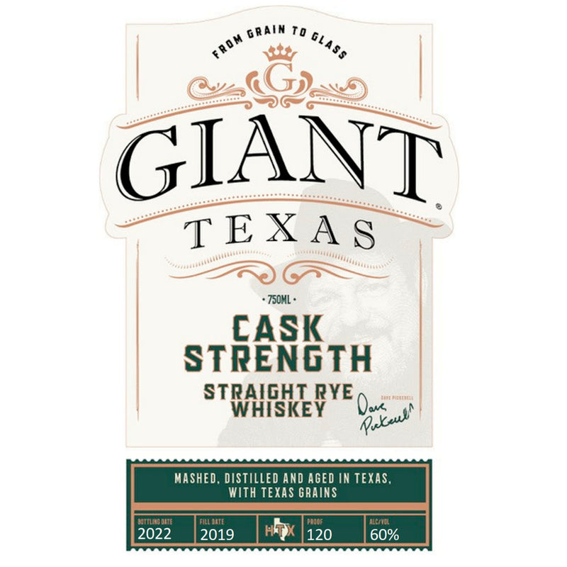 Giant Texas Cask Strength Straight Rye - Goro&
