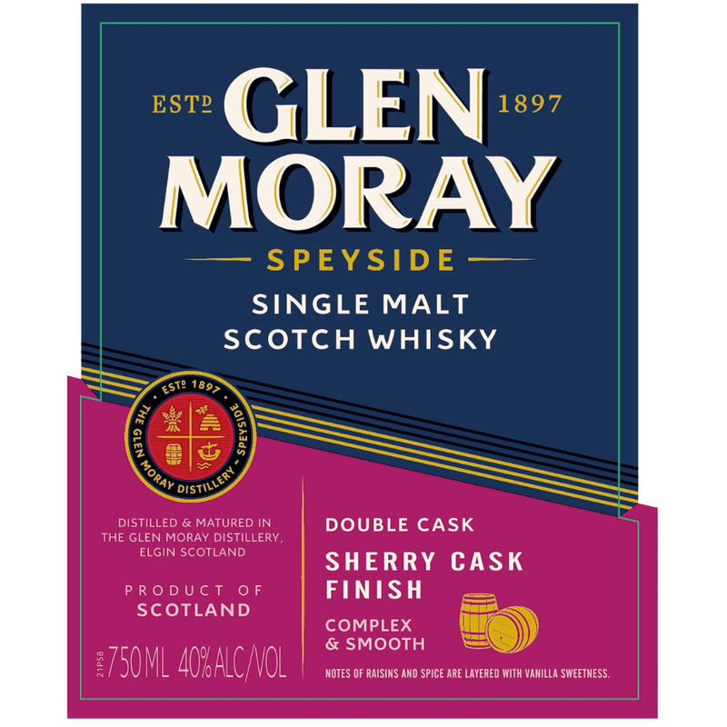 Glen Moray Double Cask Sherry Cask Finish Single Malt Scotch - Goro&