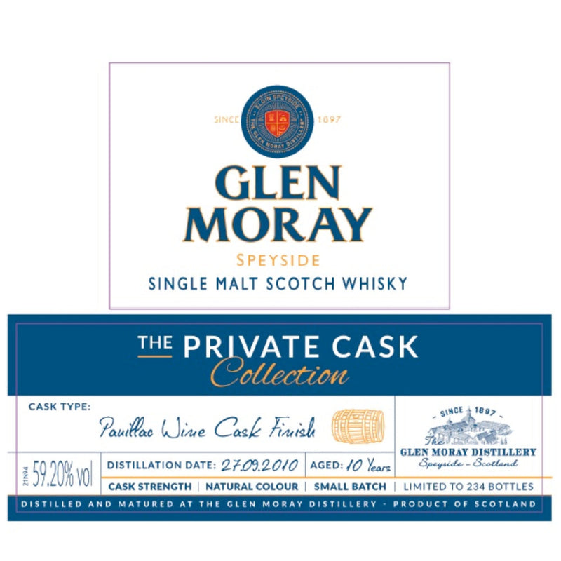 Glen Moray The Private Cask Collection Pauillac Wine Cask Finish - Goro&