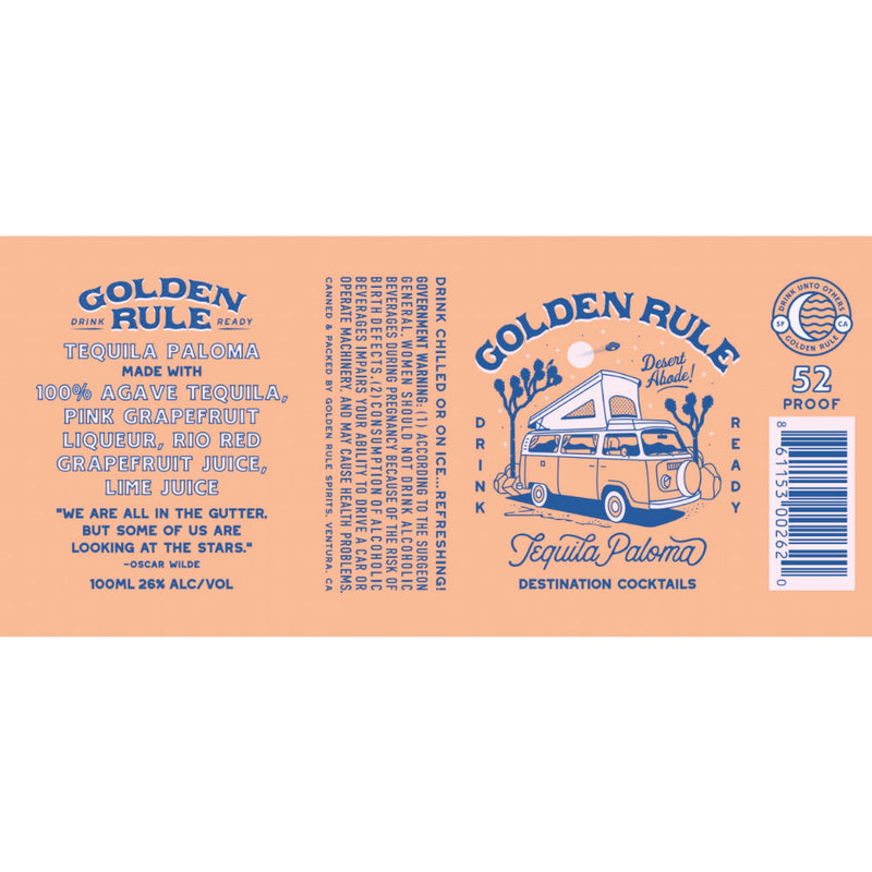 Golden Rule Tequila Paloma 4pk - Goro&