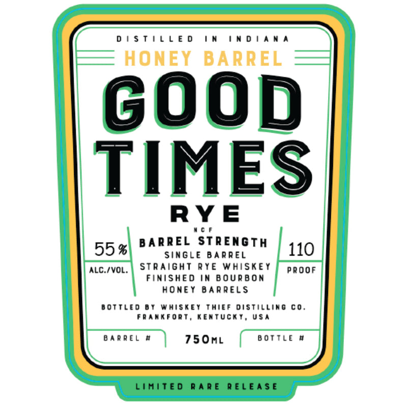 Good Times Single Barrel Straight Rye Finished In Honey Bourbon Barrels - Goro&