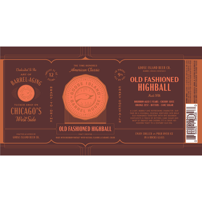 Goose Island Barrel House Old Fashioned Highball - Goro&