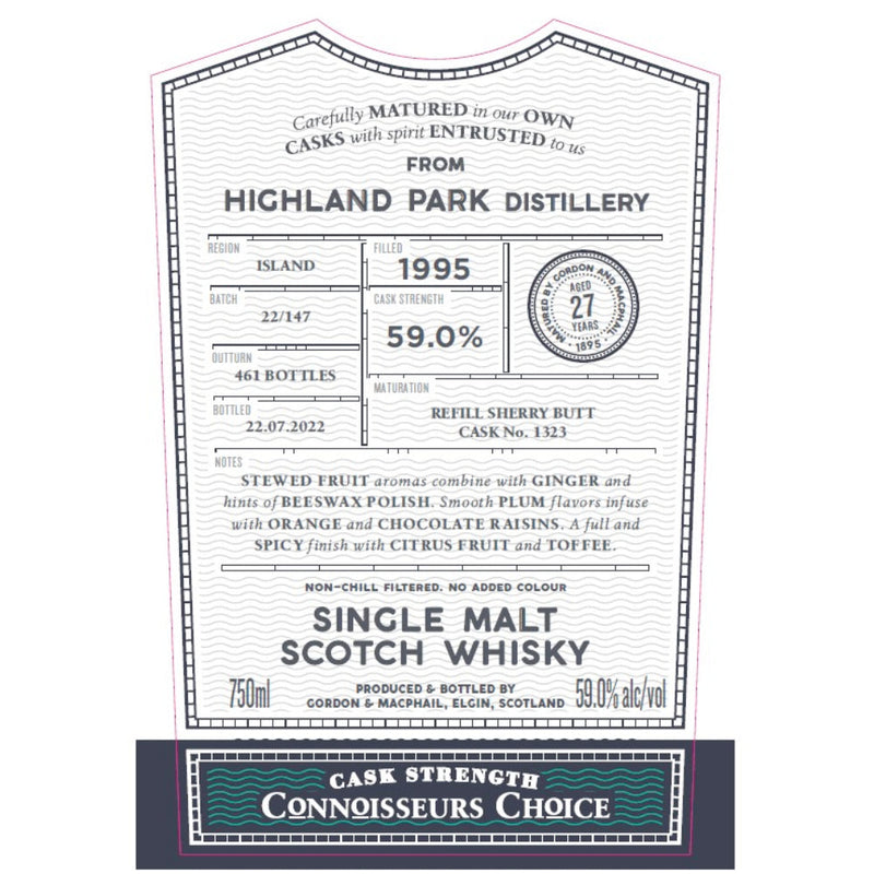 Gordon & MacPhail Highland Park 27 Year Old Connoisseurs Choice - Goro&