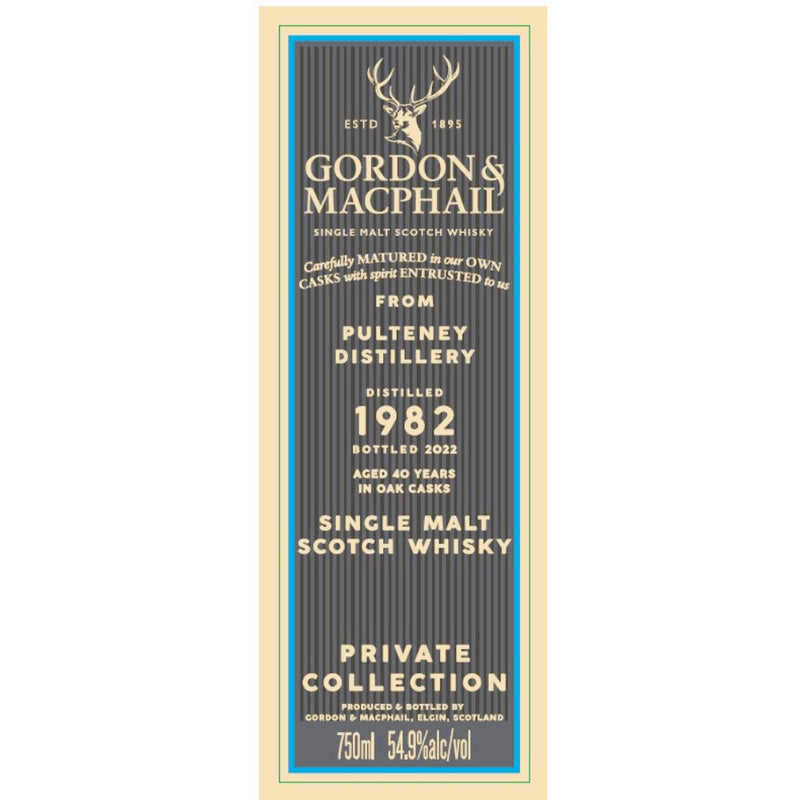 Gordon & MacPhail 1982 Pulteney 40 Year Old - Goro&