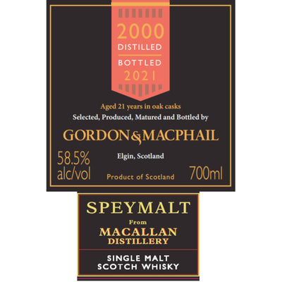 Gordon & Macphail 21 Year Old Macallan Single Malt Scotch - Goro's Liquor