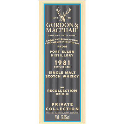 Gordon & Macphail the Recollection Series #2 42 Year Port Ellen Distillery - Goro's Liquor