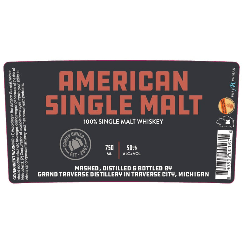 Grand Traverse Distillery American Single Malt - Goro&