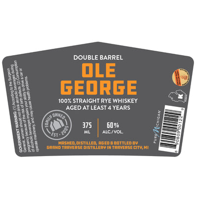 Grand Traverse Distillery Ole George 100% Straight Rye - Goro's Liquor