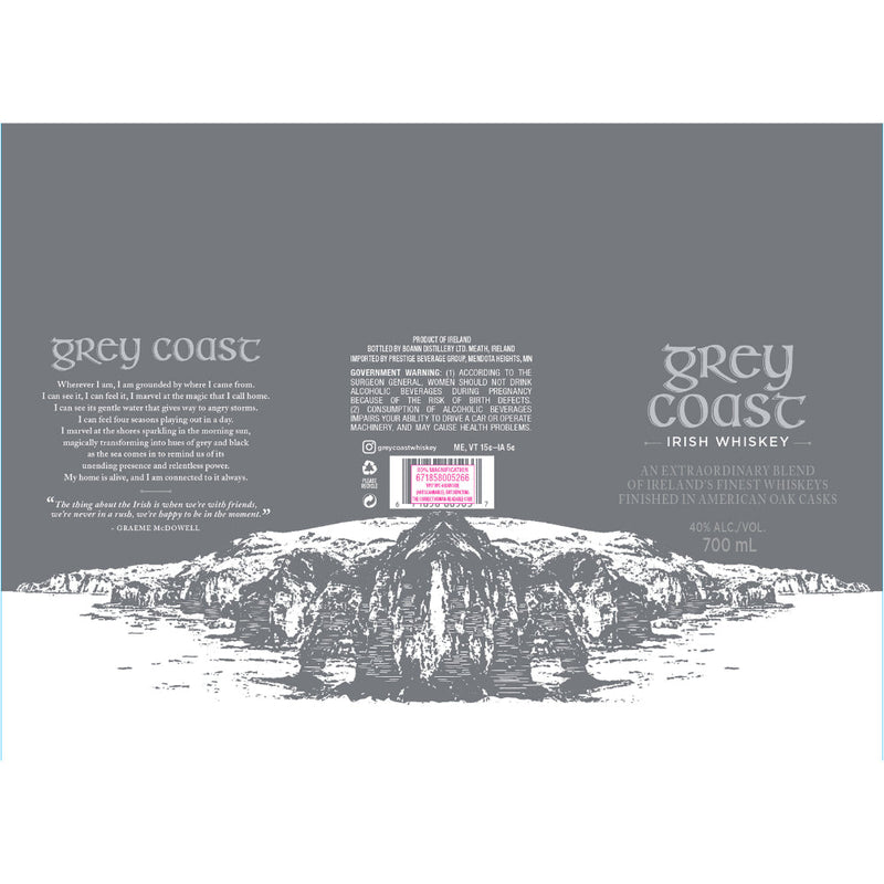 Grey Coast Irish Whiskey - Goro&