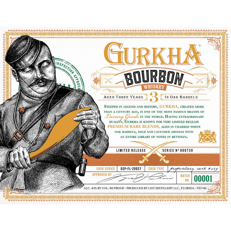 Gurkha 3 Year Old Bourbon - Goro&