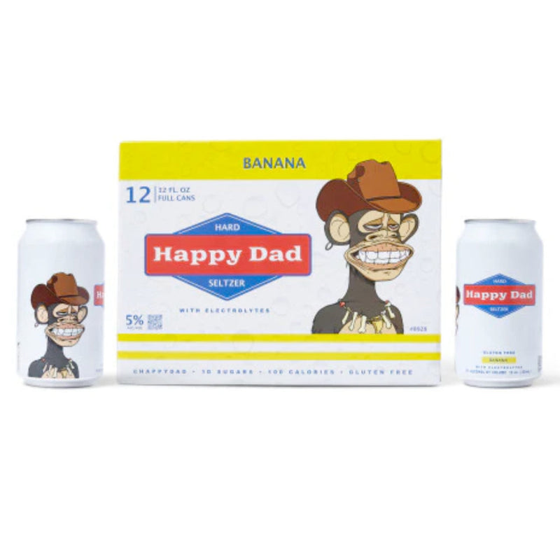 Happy Dad Banana Hard Seltzer Limited Edition 12pk - Goro&