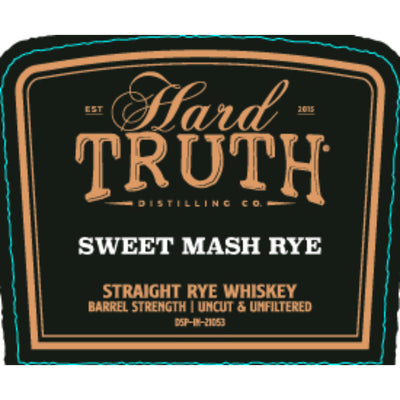 Hard Truth Sweet Mash Straight Rye Whiskey - Goro's Liquor