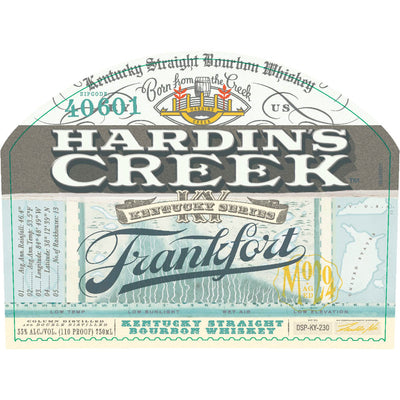 Hardin’s Creek Kentucky Series Bourbon Frankfort - Goro's Liquor