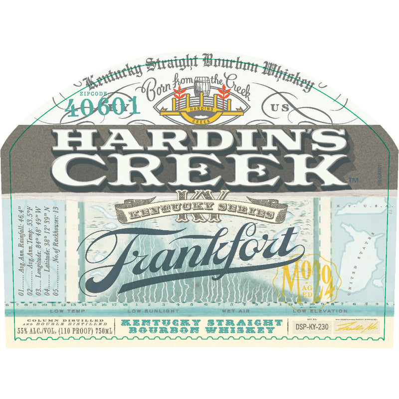Hardin’s Creek Kentucky Series Bourbon Frankfort - Goro&