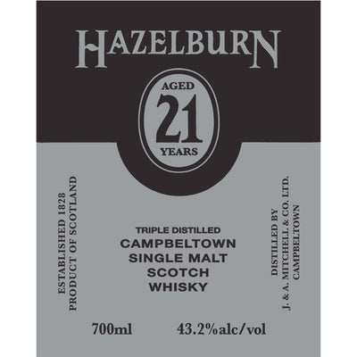 Hazelburn 21 Year Old Single Malt Scotch 2023 Release - Goro's Liquor