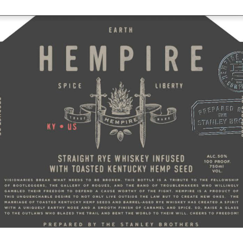 Hempshire Rye Infused with Toasted Kentucky Hemp Seed - Goro&