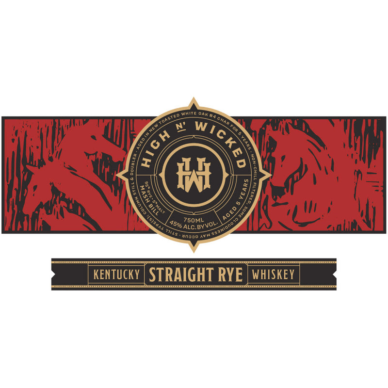 High N’ Wicked 5 Year Old Kentucky Straight Rye Whiskey - Goro&