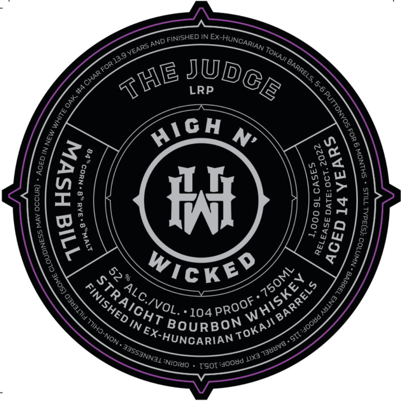 High N’ Wicked The Judge Straight Bourbon - Goro&