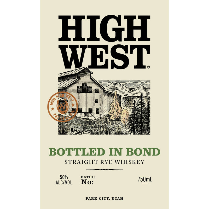 High West Bottled in Bond Straight Rye Whiskey - Goro&