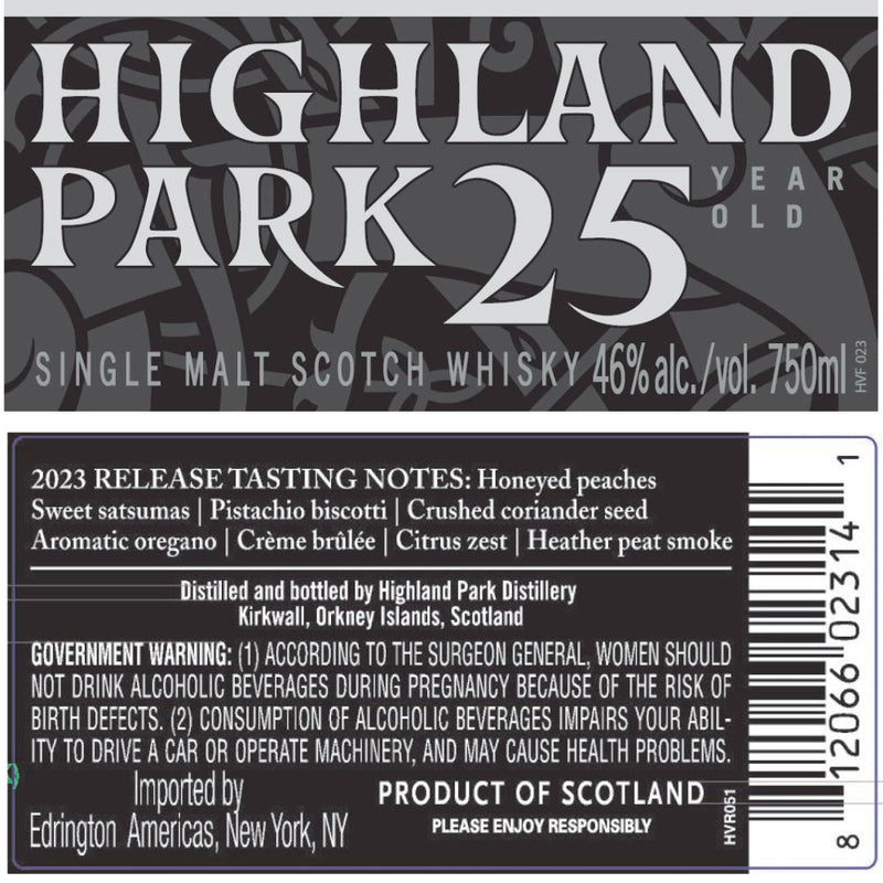 Highland Park 25 Year Old 2023 Release - Goro&