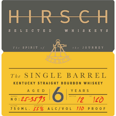 Hirsch The Single Barrel 6 Year Old Bourbon - Goro's Liquor