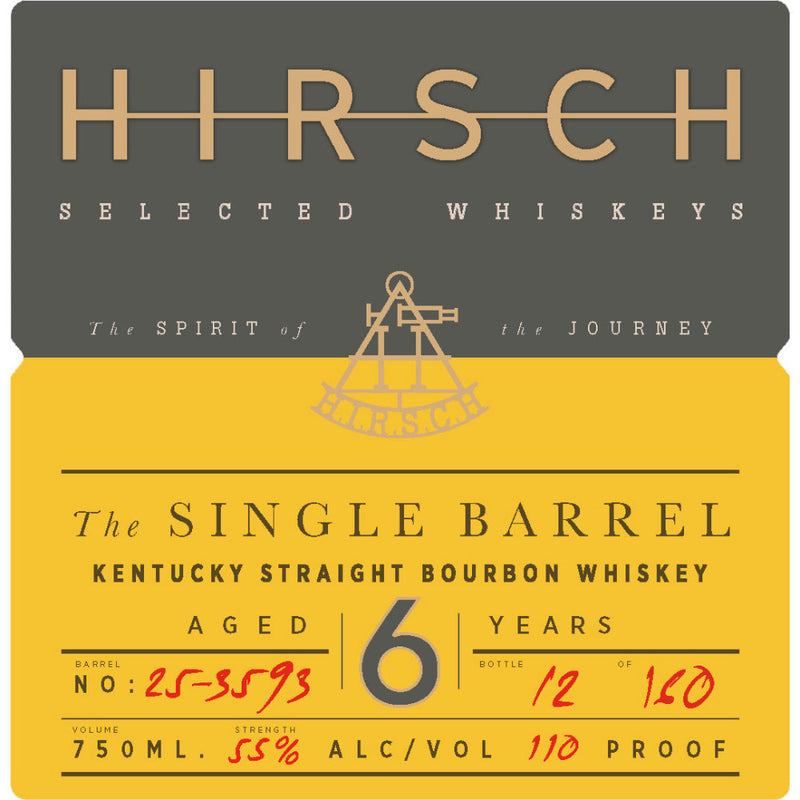 Hirsch The Single Barrel 6 Year Old Bourbon - Goro&