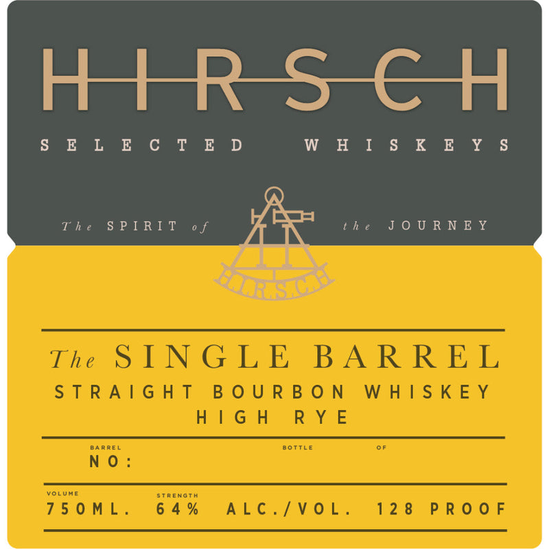 Hirsch The Single Barrel Bourbon High Rye - Goro&