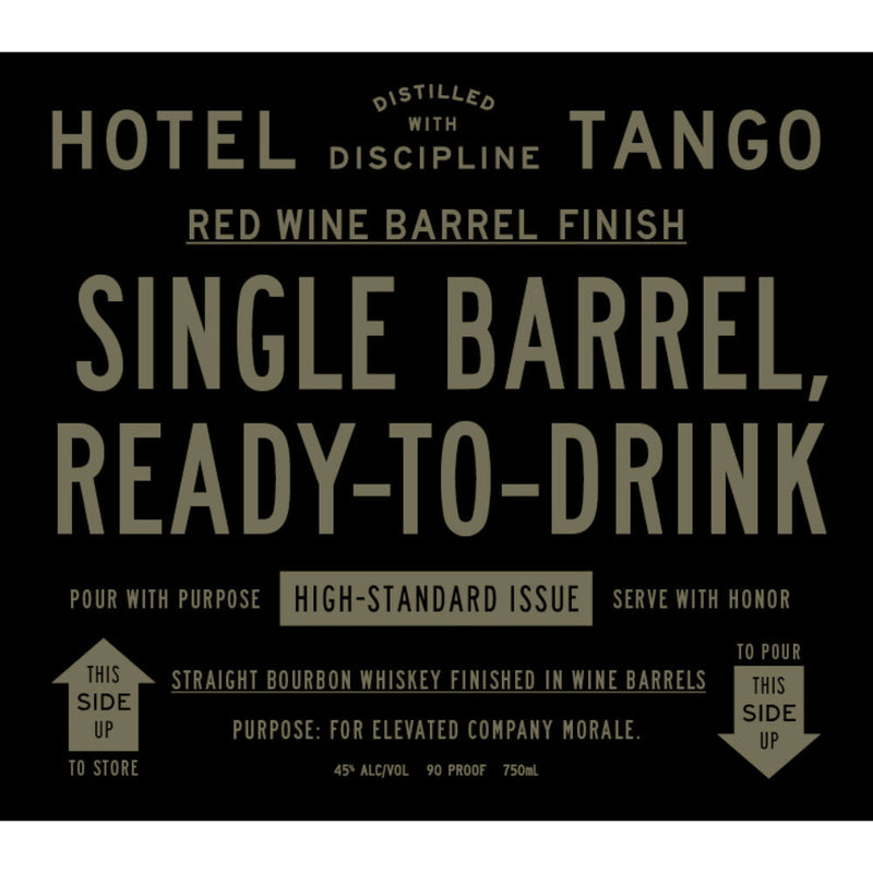 Hotel Tango Single Barrel Bourbon Finished in Wine Barrels - Goro&