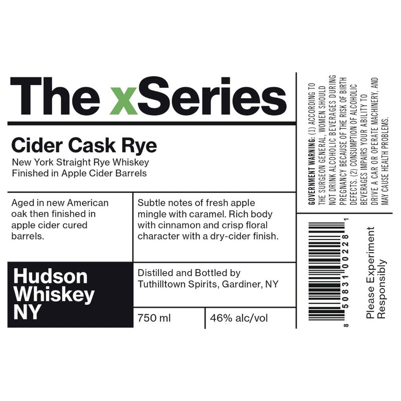 Hudson The xSeries Cider Cask Rye - Goro&