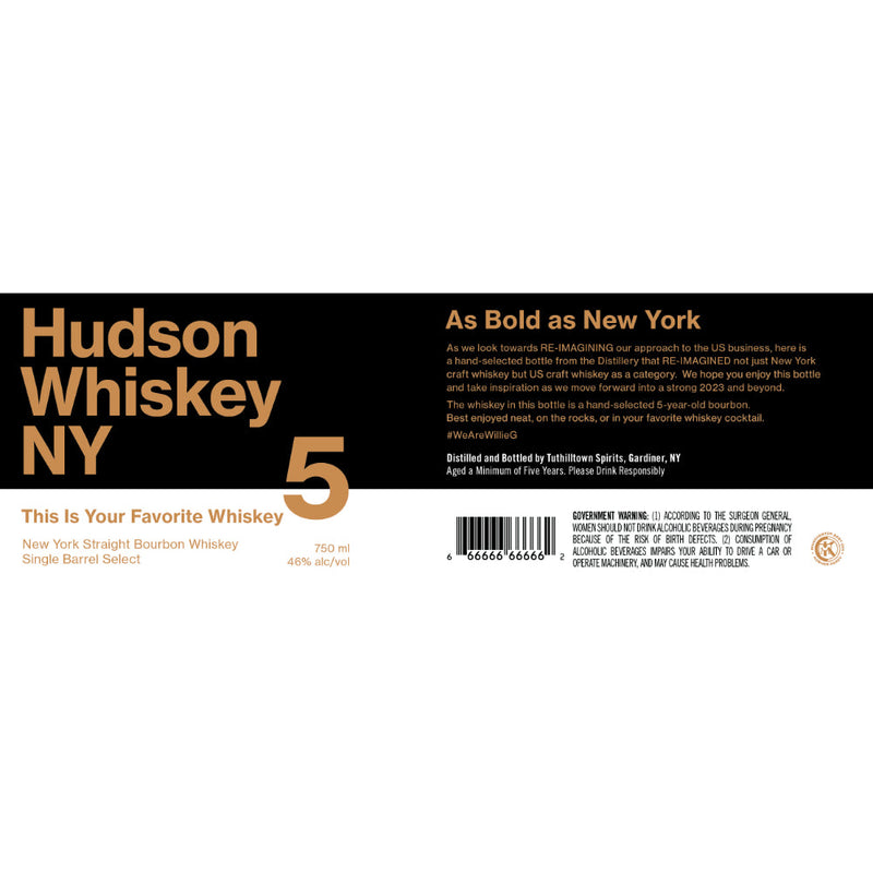 Hudson This is Your Favorite Whiskey 5 Year Old - Goro&