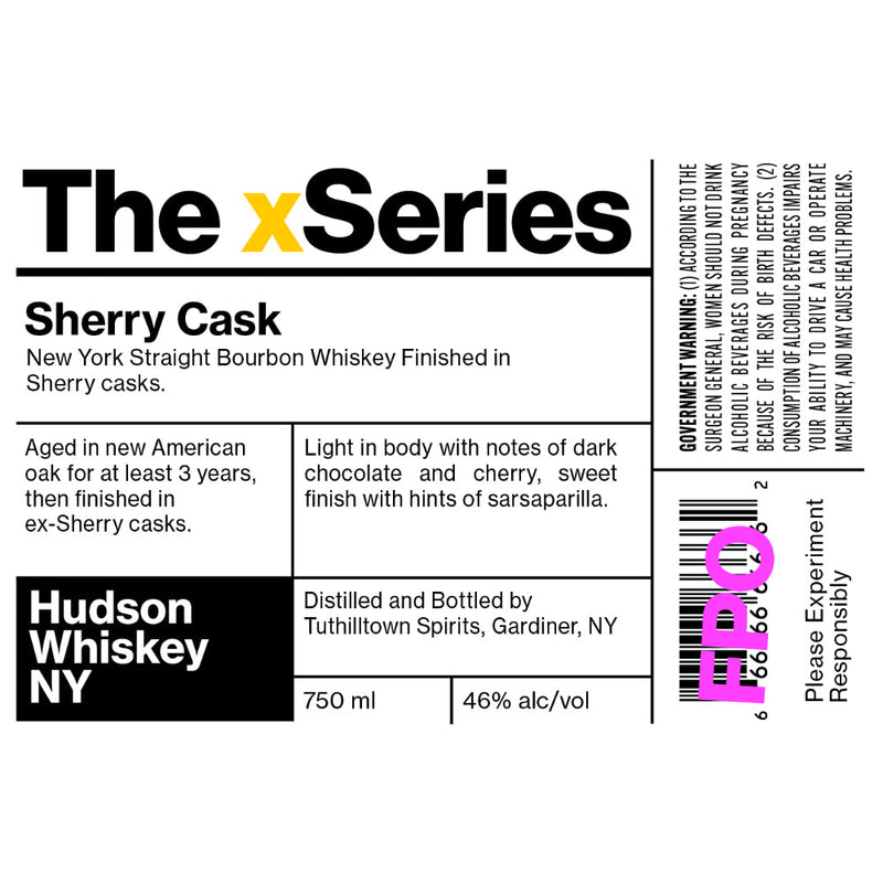 Hudson Whiskey The xSeries Sherry Cask Straight Bourbon - Goro&