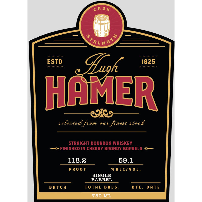 Hugh Hamer Cask Strength Straight Bourbon Finished in Cherry Brandy Barrels - Goro&