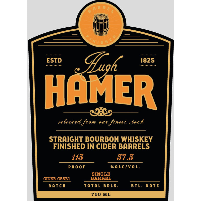 Hugh Hamer Straight Bourbon Finished in Cider Barrels - Goro&