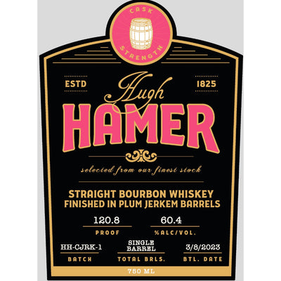 Hugh Hamer Straight Bourbon Finished in Plum Jerkem Barrels - Goro's Liquor