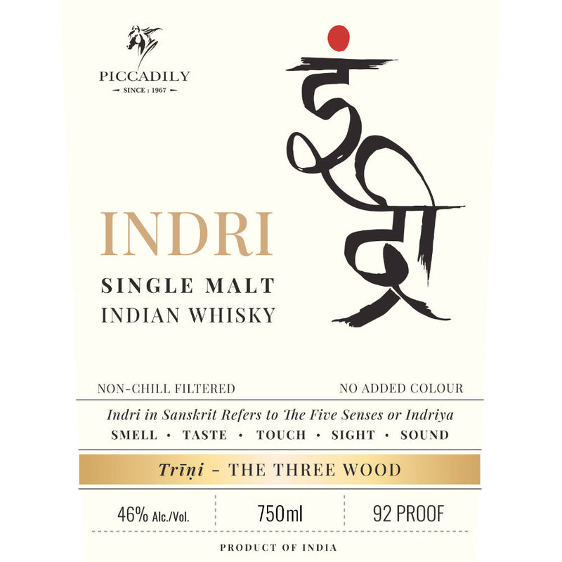 Indri Single Malt Indian Whisky Trīni - Goro&