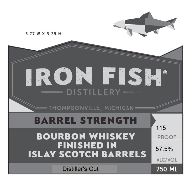 Iron Fish Barrel Strength Bourbon Finished In Islay Scotch Barrels - Goro&