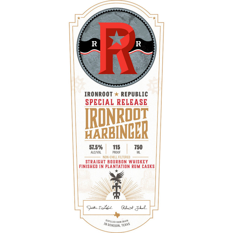 Ironroot Harbinger Bourbon Finished in Plantation Rum Casks - Goro&